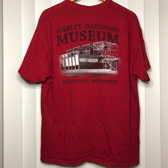 Harley Davidson red tee - Picture 1 of 2